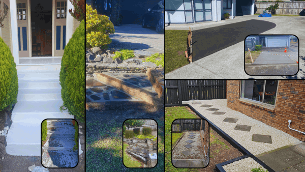 Landscaping, concrete, paths services