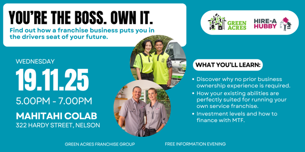 Secure Your Future, Stay in Nelson: Franchise Information Evening