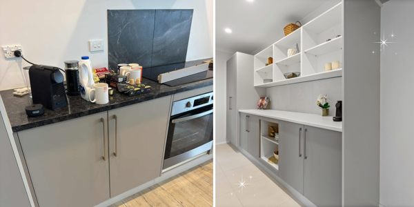 Scullery built behind new kitchen