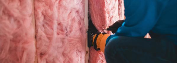 Insulation on the walls