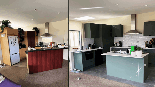 Before and After Kitchen Rennovation